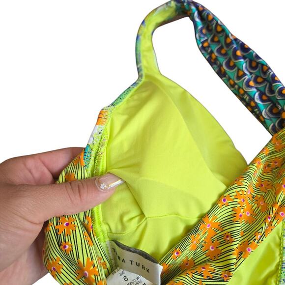 Trina Turk Amazonia Indigo One-Piece Swimsuit Size: 6 - Picture 6 of 7